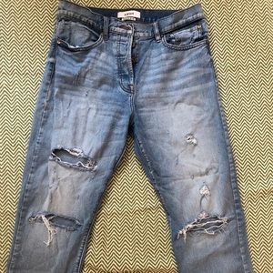 Pistola ripped straight denim